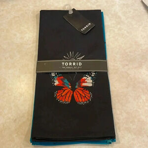 Torrid, Butterfly Tea Towel Set of 2, NWT
